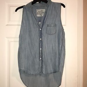 Frank & Eileen Sleeveless Chambray Denim XS